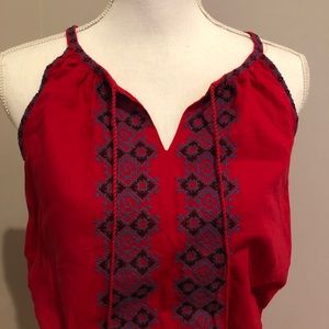 BEACHlunchLOUNGE red dress with tassels cute boho